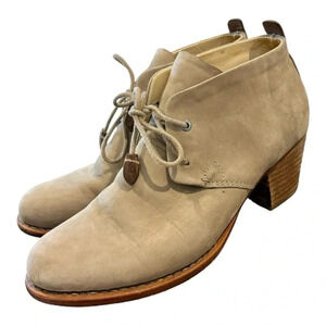 Rag & Bone Leighton Nubuck Suede Stacked Heel Lace Up Desert Boots Size 39/9